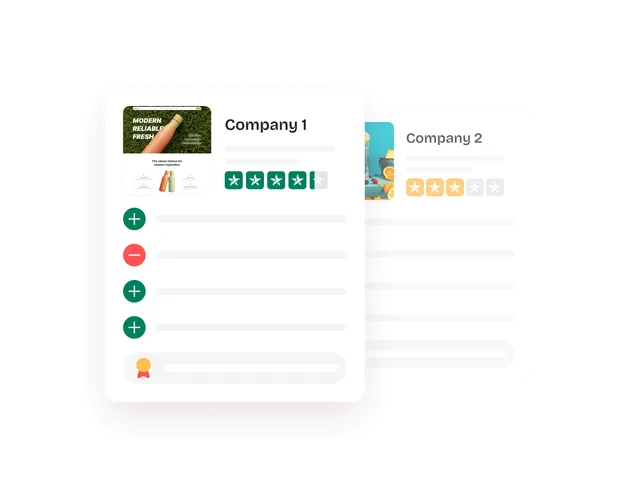 Website reputation comparison and trust score