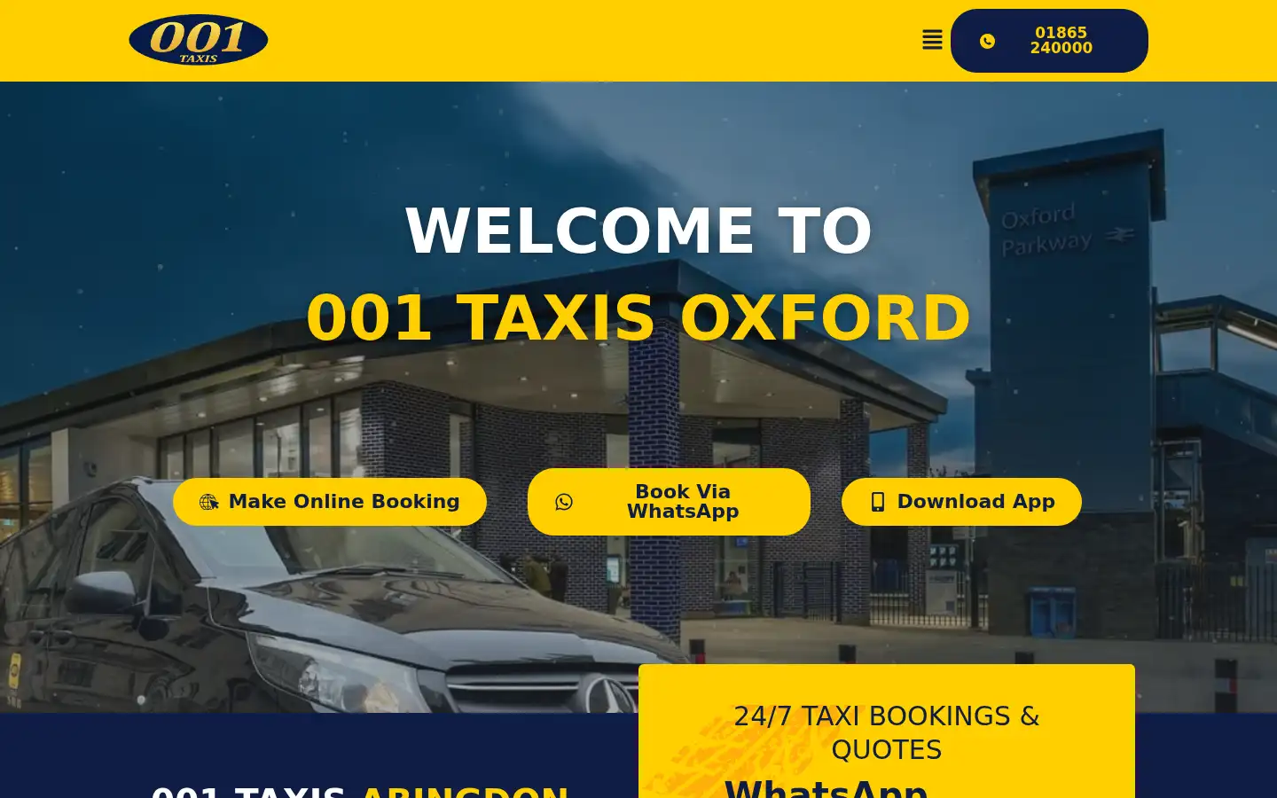 Screenshot of 001taxis.com