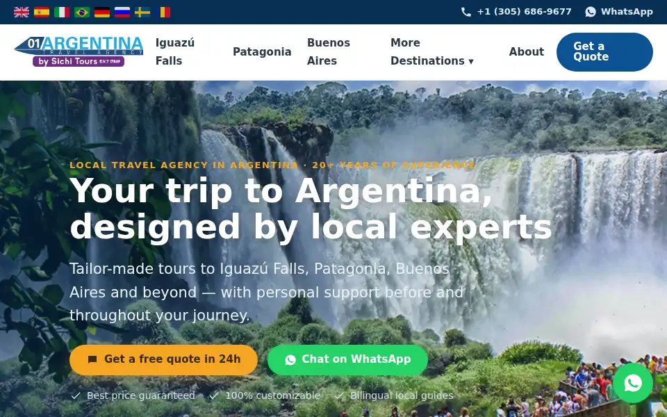 Screenshot of 01argentina.com