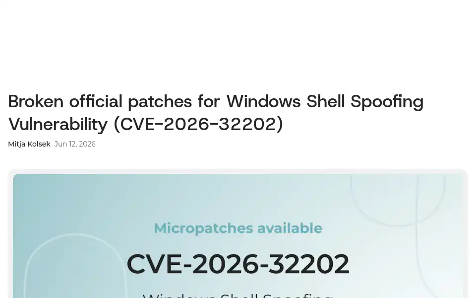 Screenshot of 0patch.com