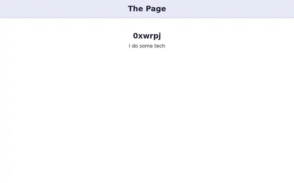 Screenshot of 0xwrpj.github.io