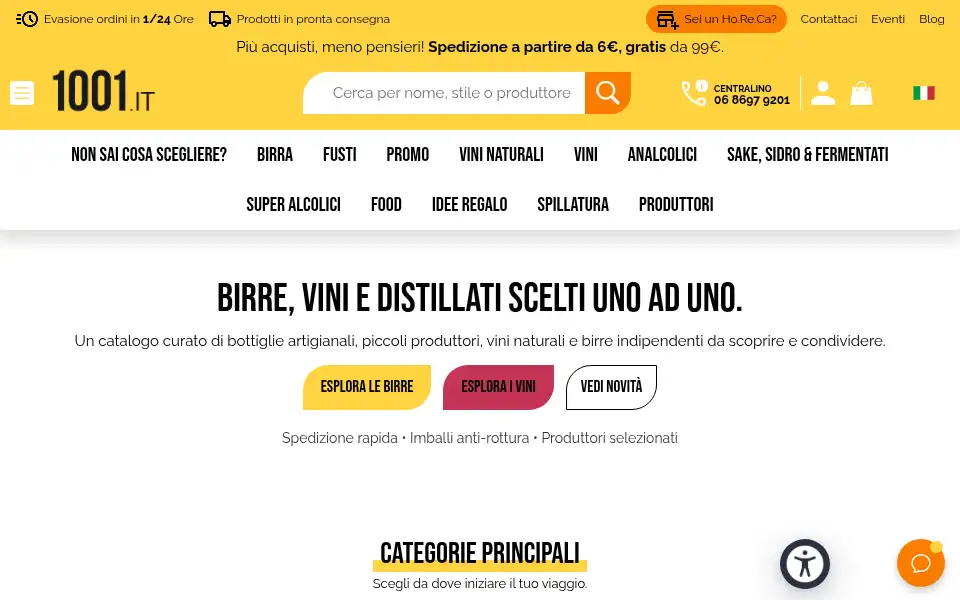 Screenshot of 1001birre.it