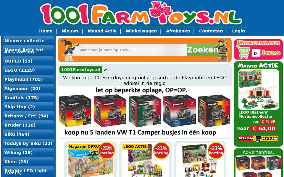 Screenshot of 1001farmtoys.nl