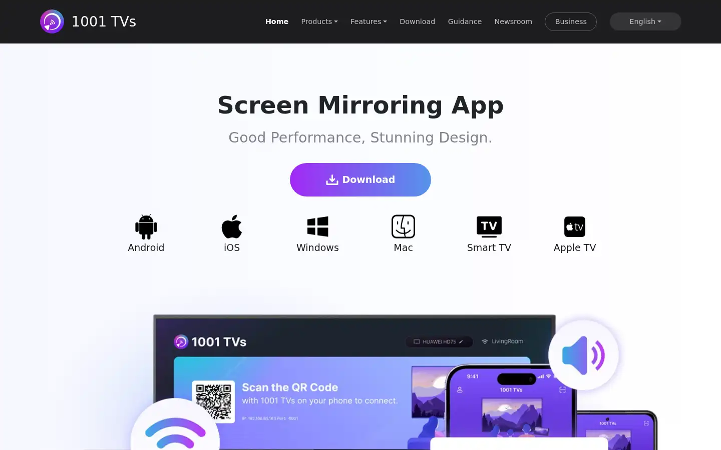 Screenshot of 1001tvs.com