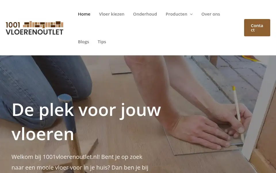 Screenshot of 1001vloerenoutlet.nl