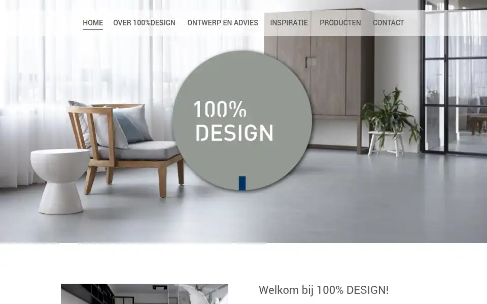 Screenshot of 100procentdesign.eu