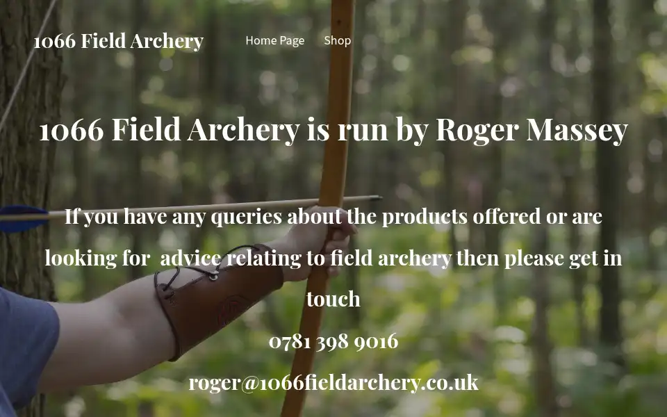 Screenshot of 1066fieldarchery.co.uk