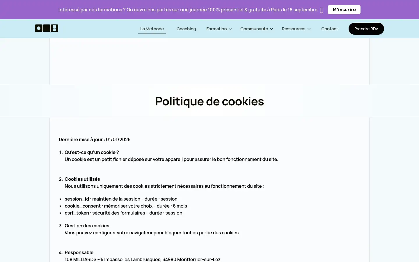 Screenshot of 108milliards.com