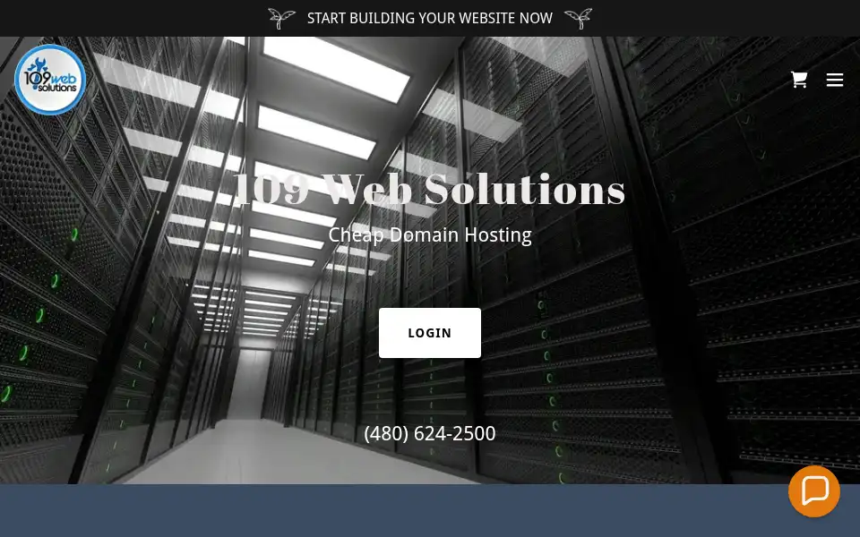 Screenshot of 109websolutions.com