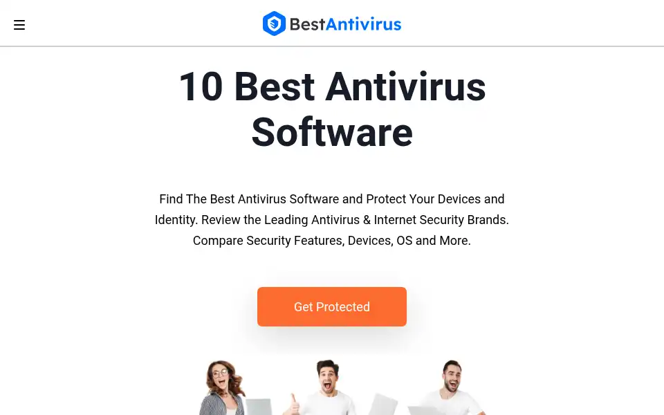 Screenshot of 10bestantivirusproviders.com