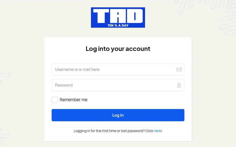 Screenshot of 10percentaday.com