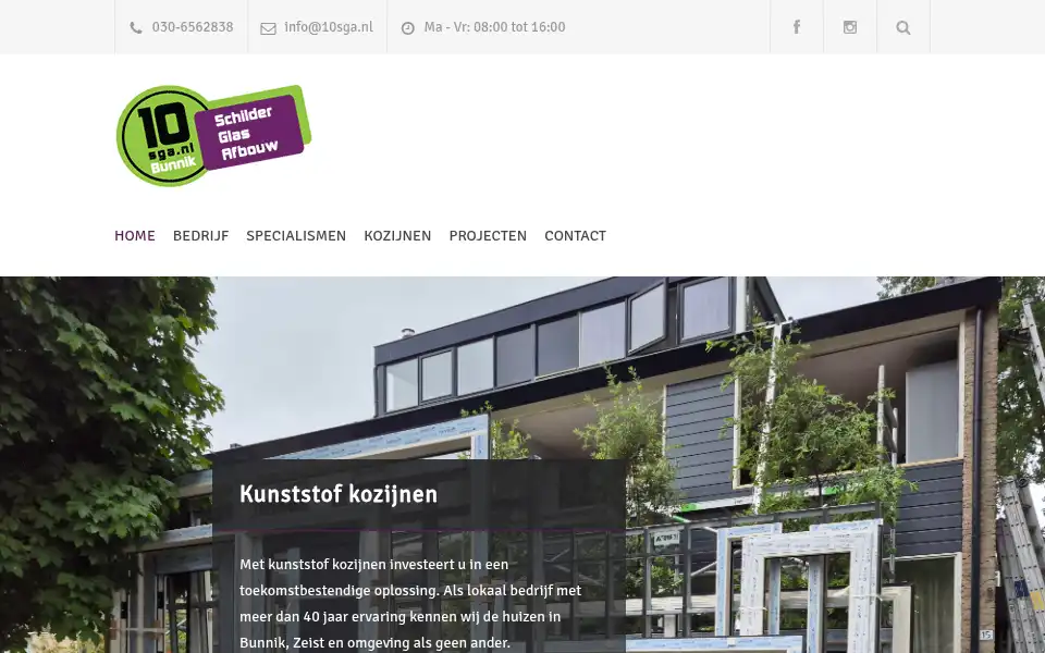 Screenshot of 10sga.nl
