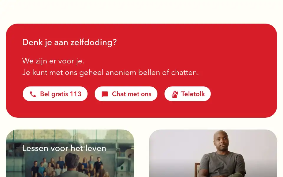 Screenshot of 113online.nl