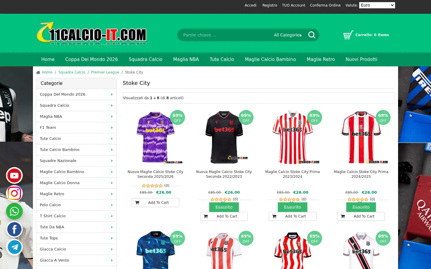 Screenshot of 11calcio-it.com