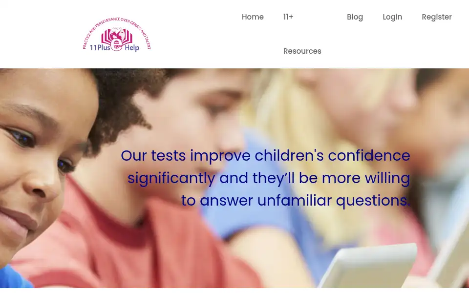 Screenshot of 11plushelp.co.uk