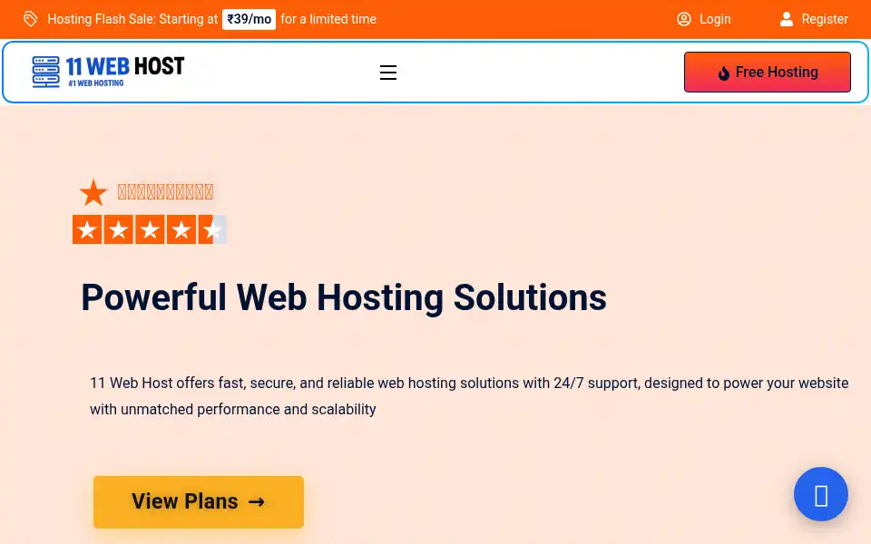 Screenshot of 11webhost.com