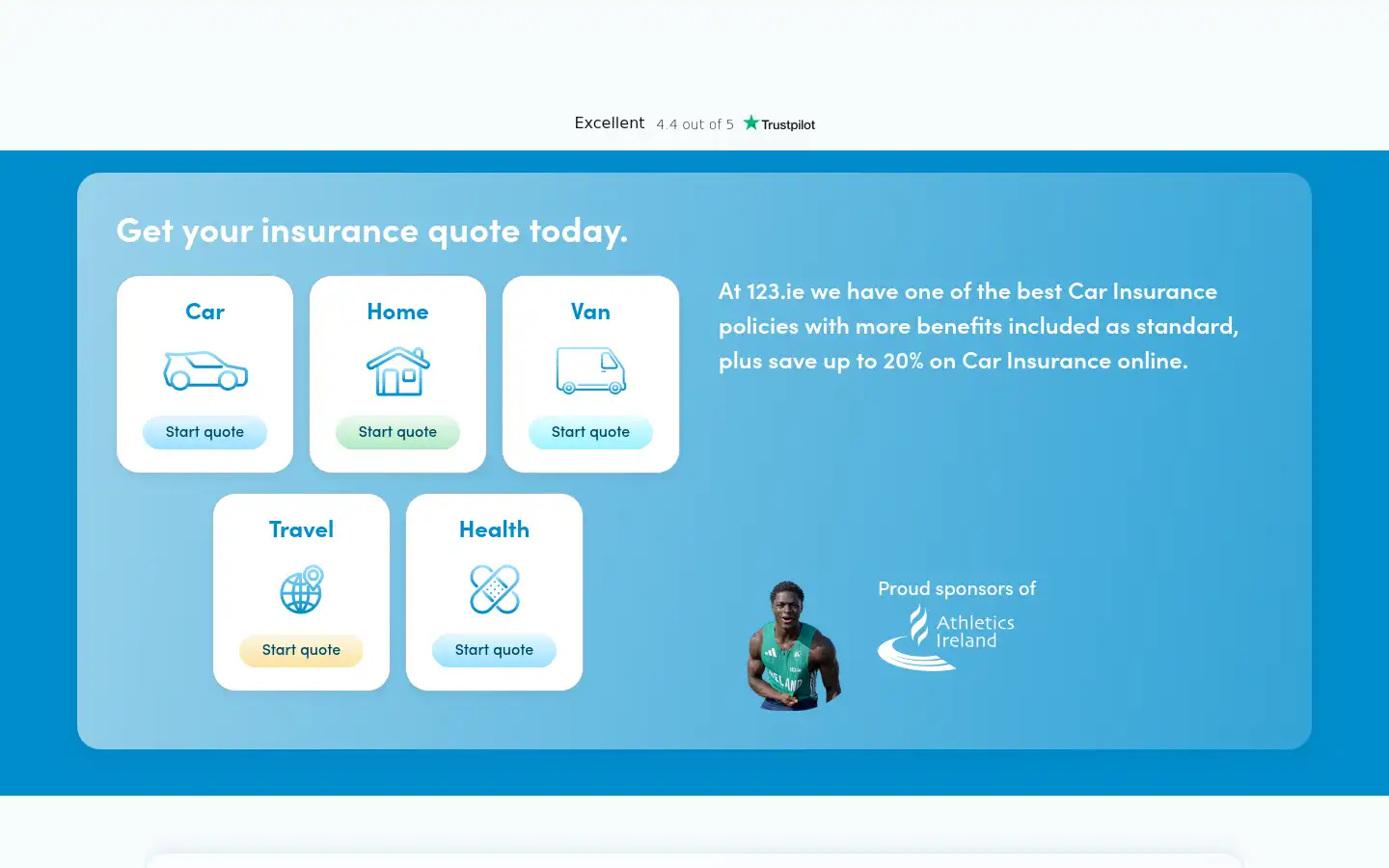 Screenshot of 123.ie