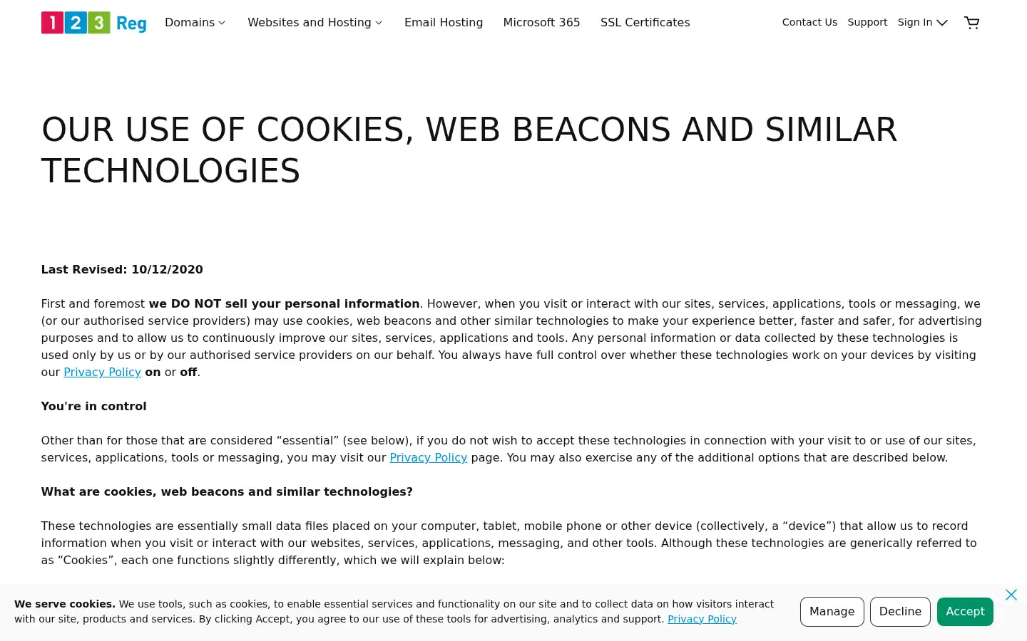 Screenshot of 123-reg.co.uk