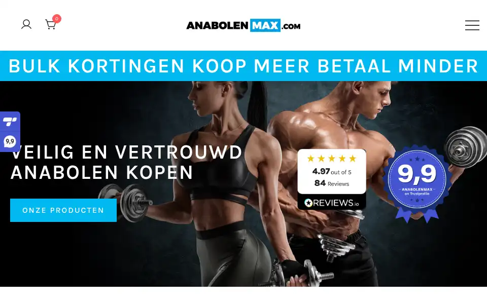 Screenshot of 123anabolenkopen.nl