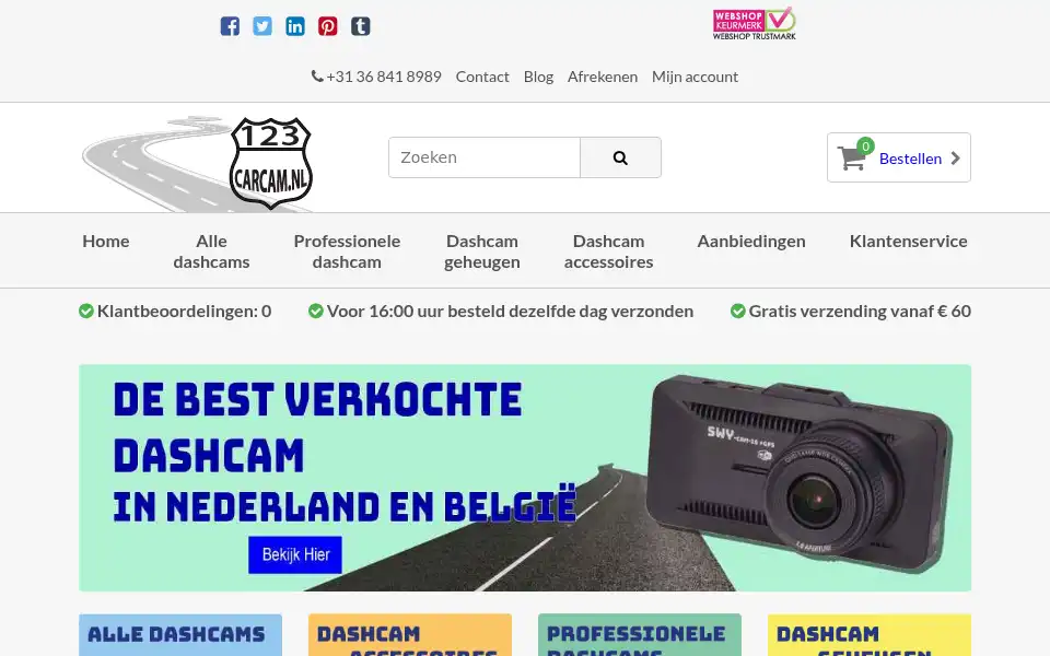 Screenshot of 123carcam.nl