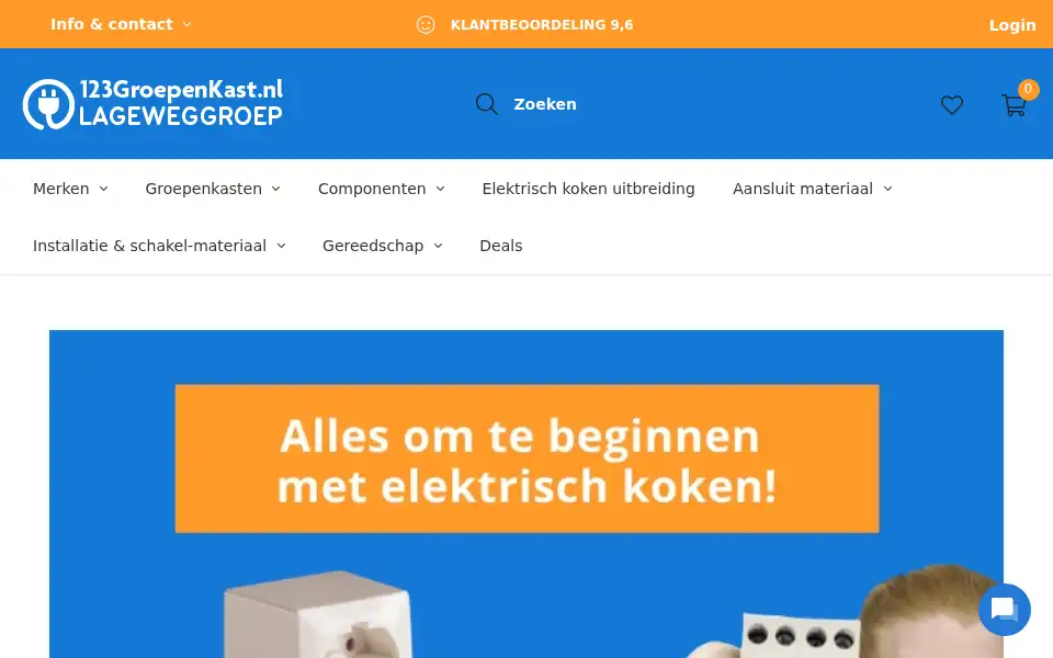 Screenshot of 123groepenkast.nl
