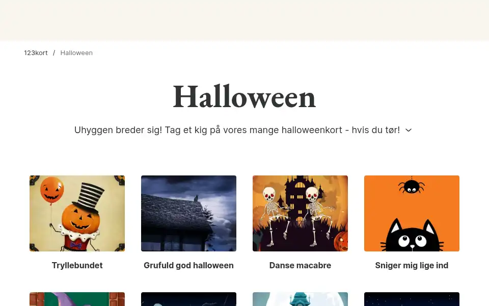 Screenshot of 123kort.dk