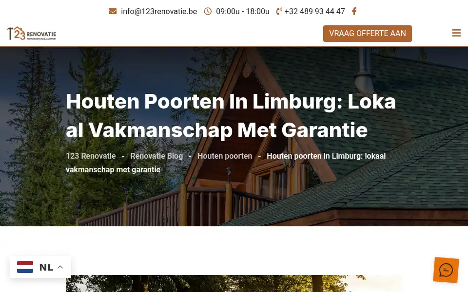 Screenshot of 123renovatie.be