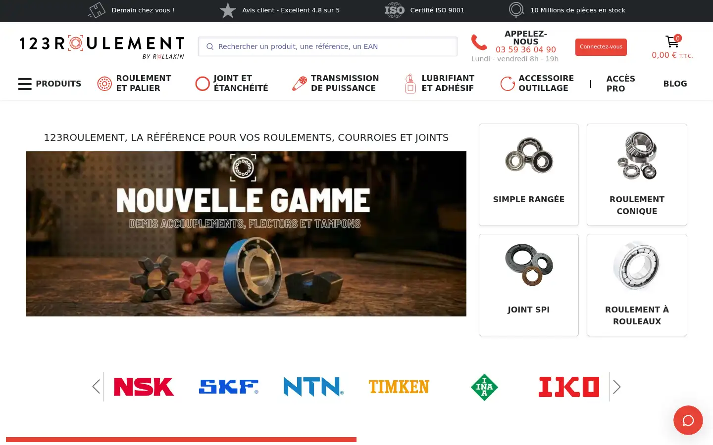 Screenshot of 123roulement.com