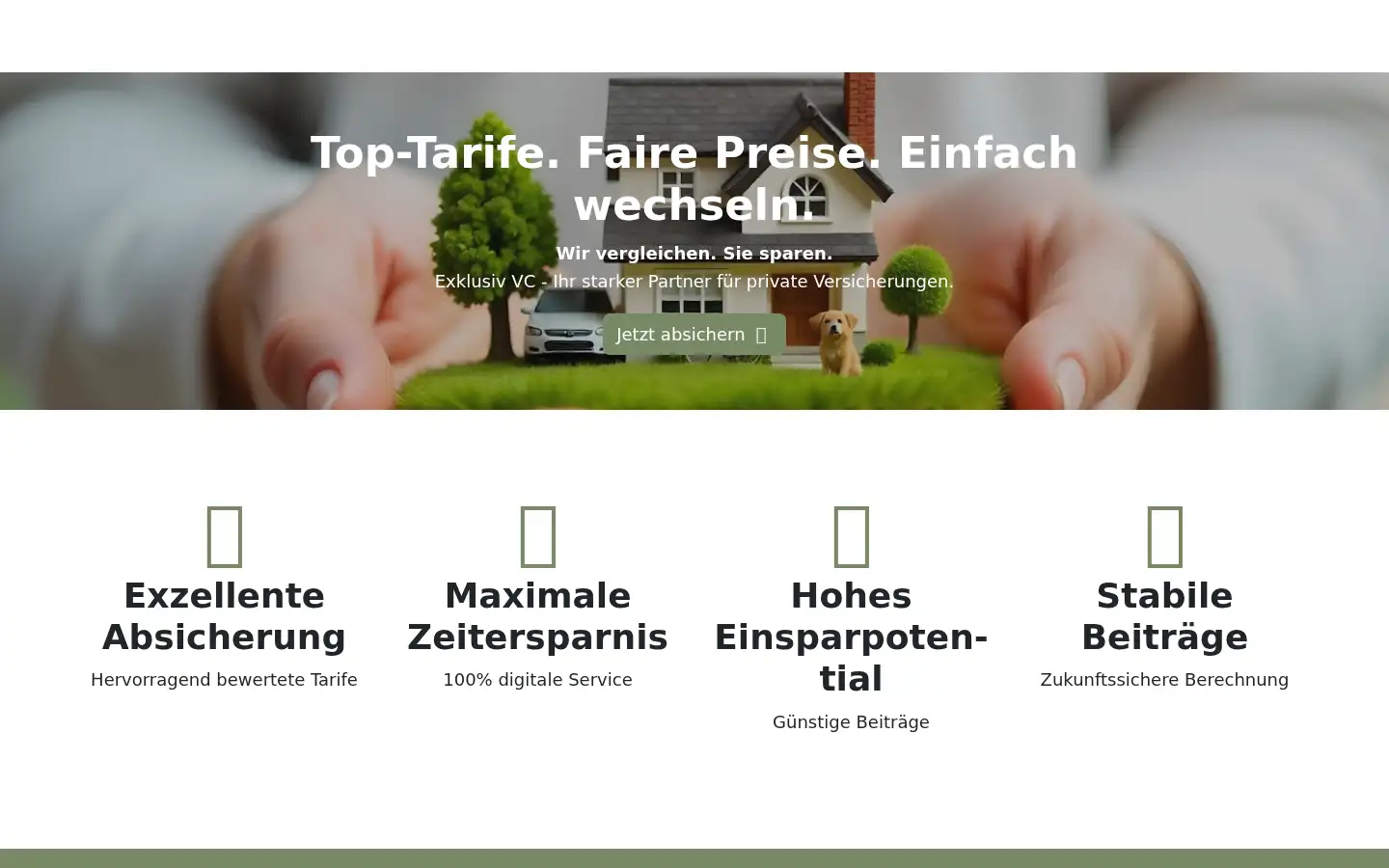 Screenshot of 123versichert.de