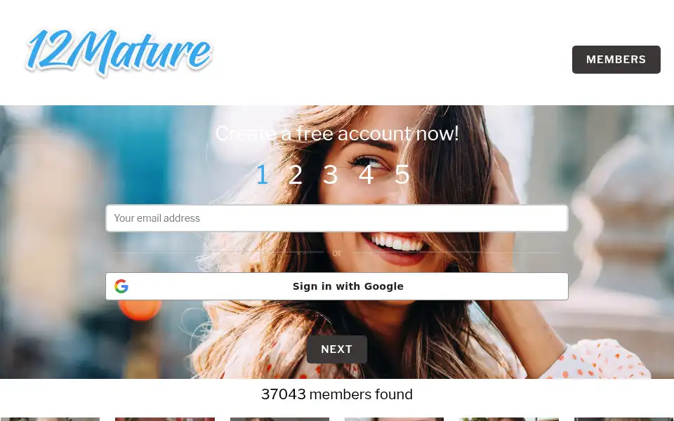 Screenshot of 12mature.com