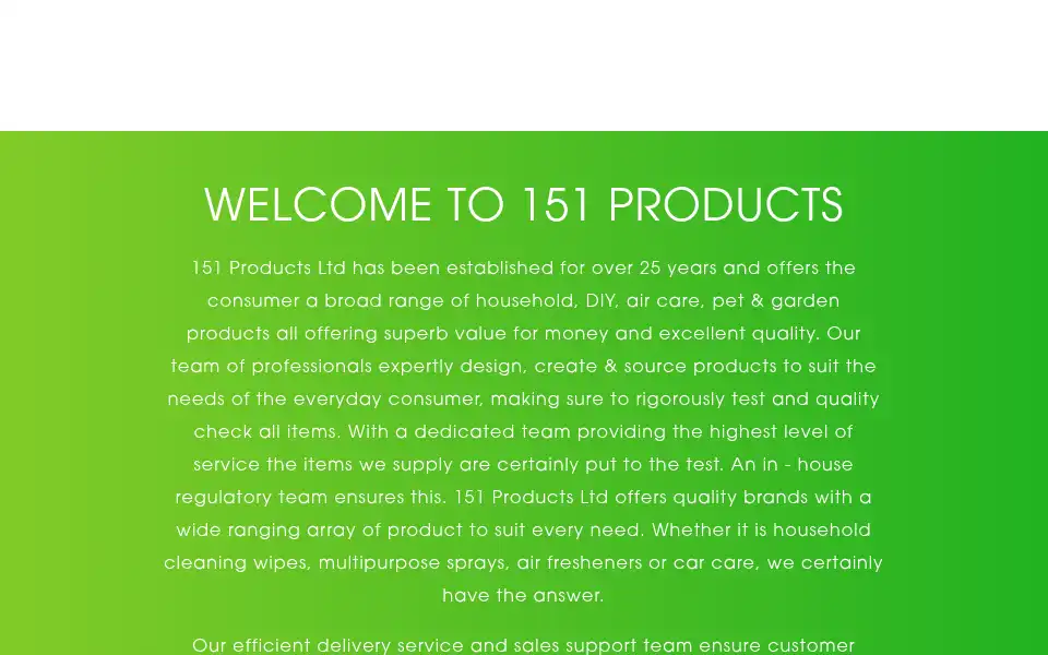 Screenshot of 151.co.uk