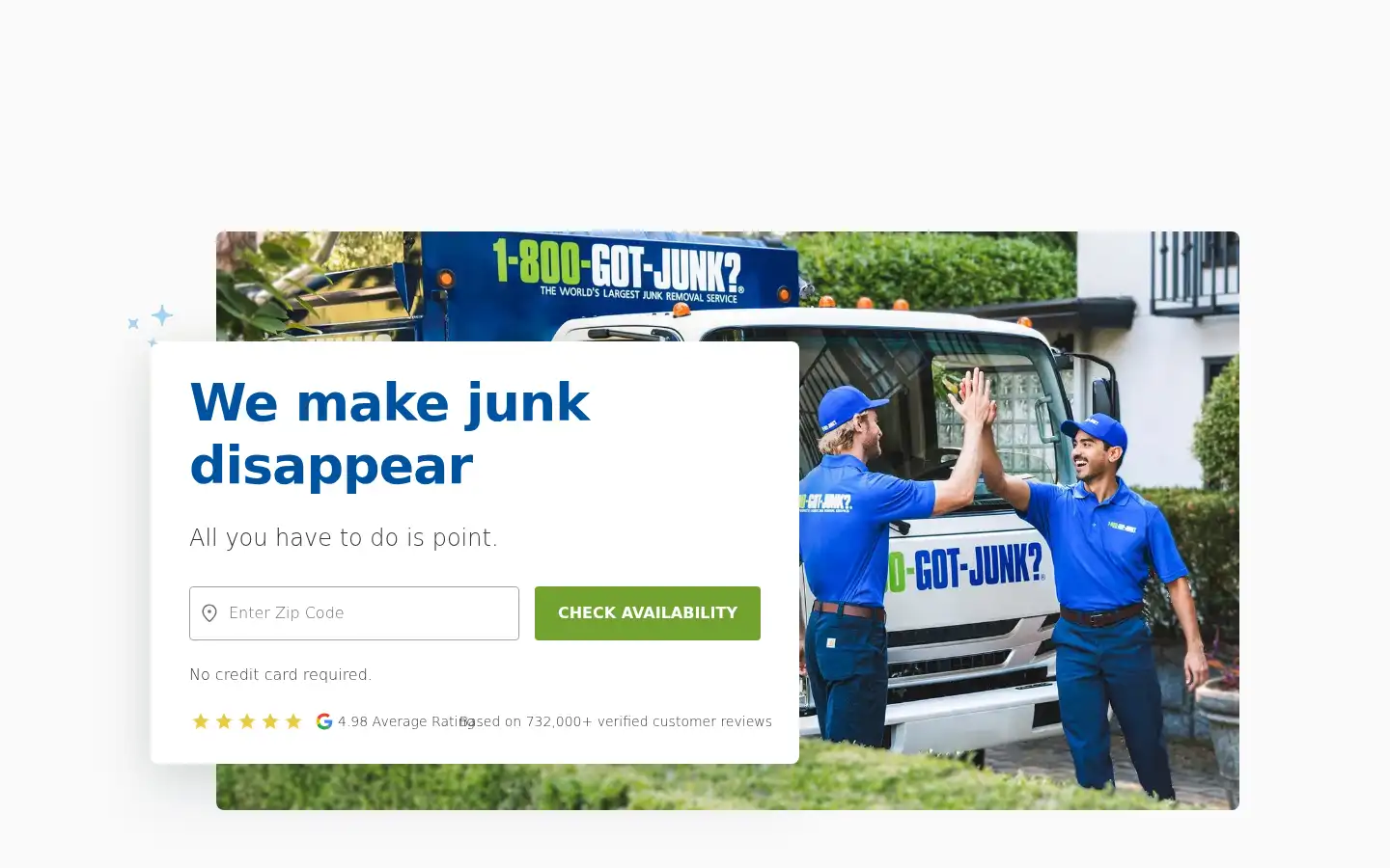 Screenshot of 1800gotjunk.com