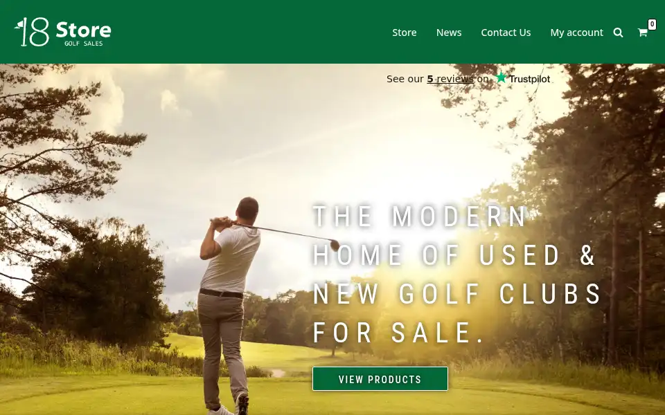 Screenshot of 18storegolfsales.com