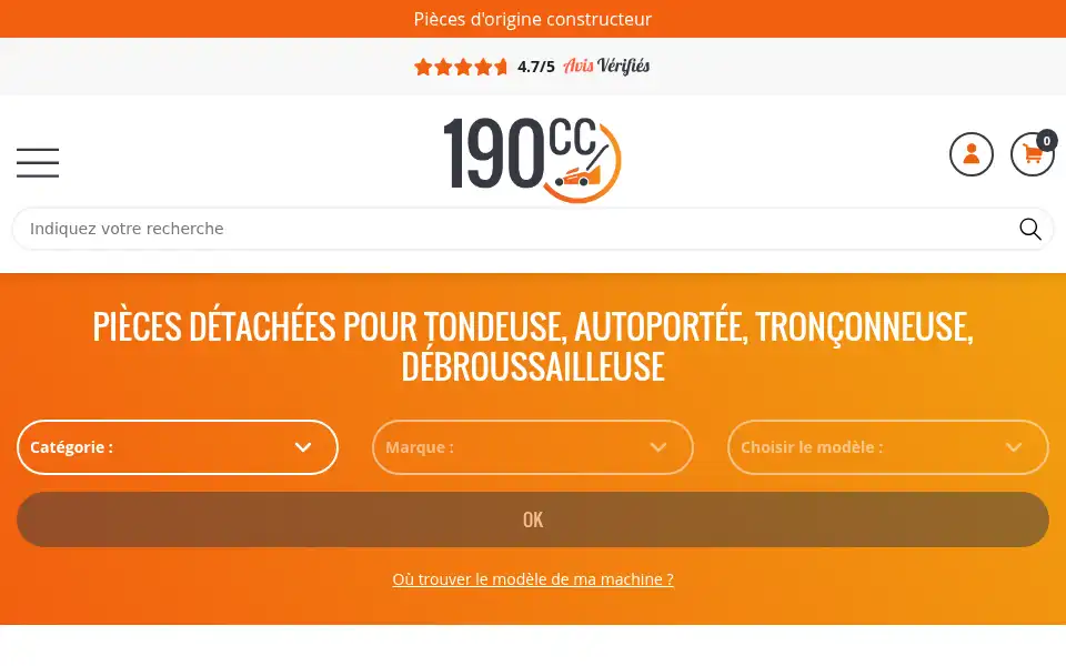 Screenshot of 190cc.fr