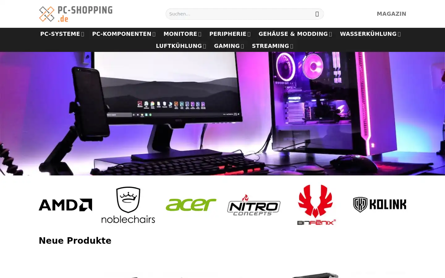 Screenshot of 1a-pc-shop.de