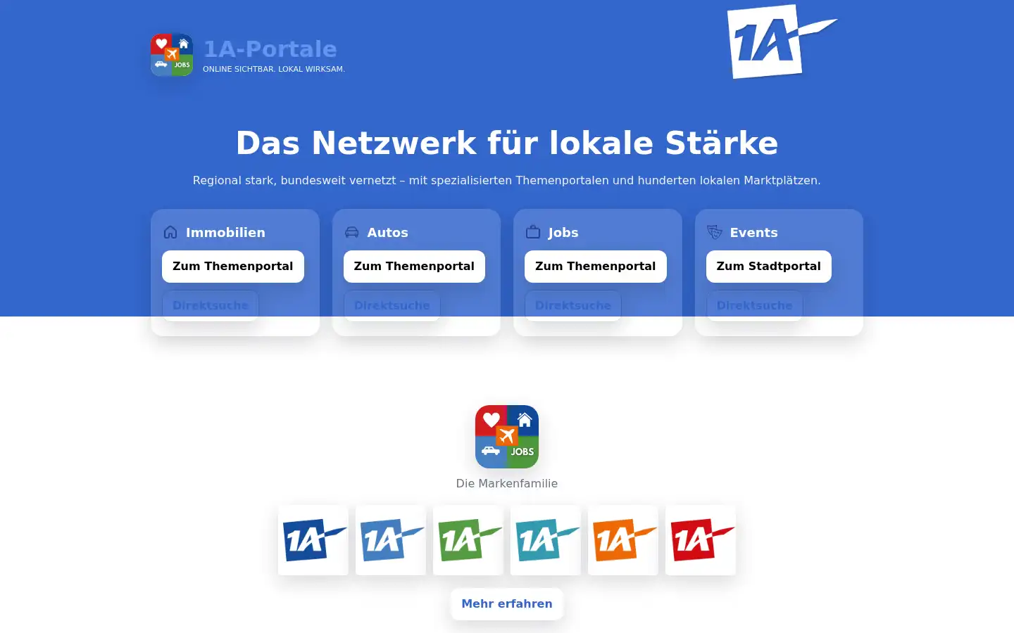 Screenshot of 1a-portale.de