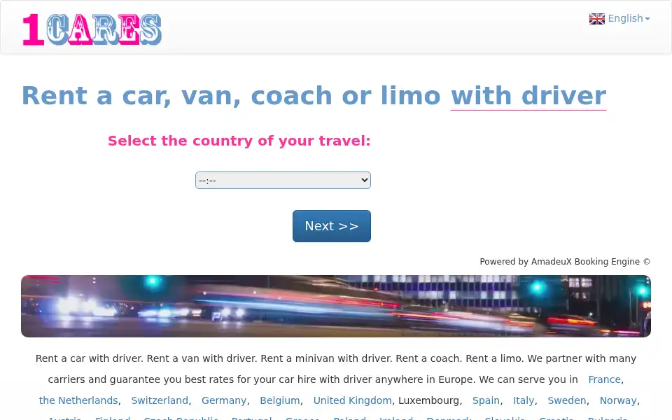 Screenshot of 1cares.com