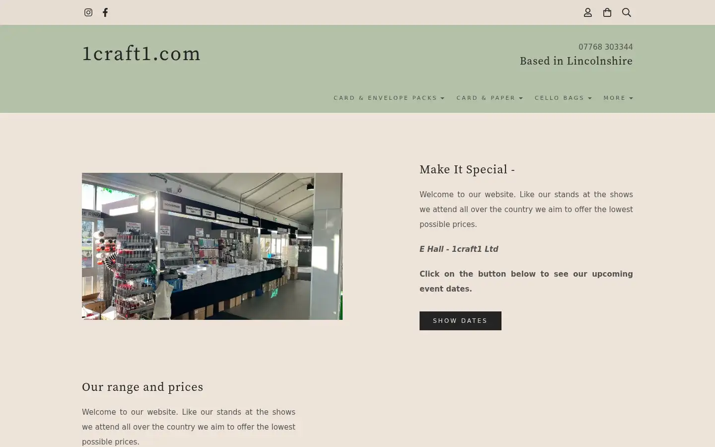 Screenshot of 1craft1.com
