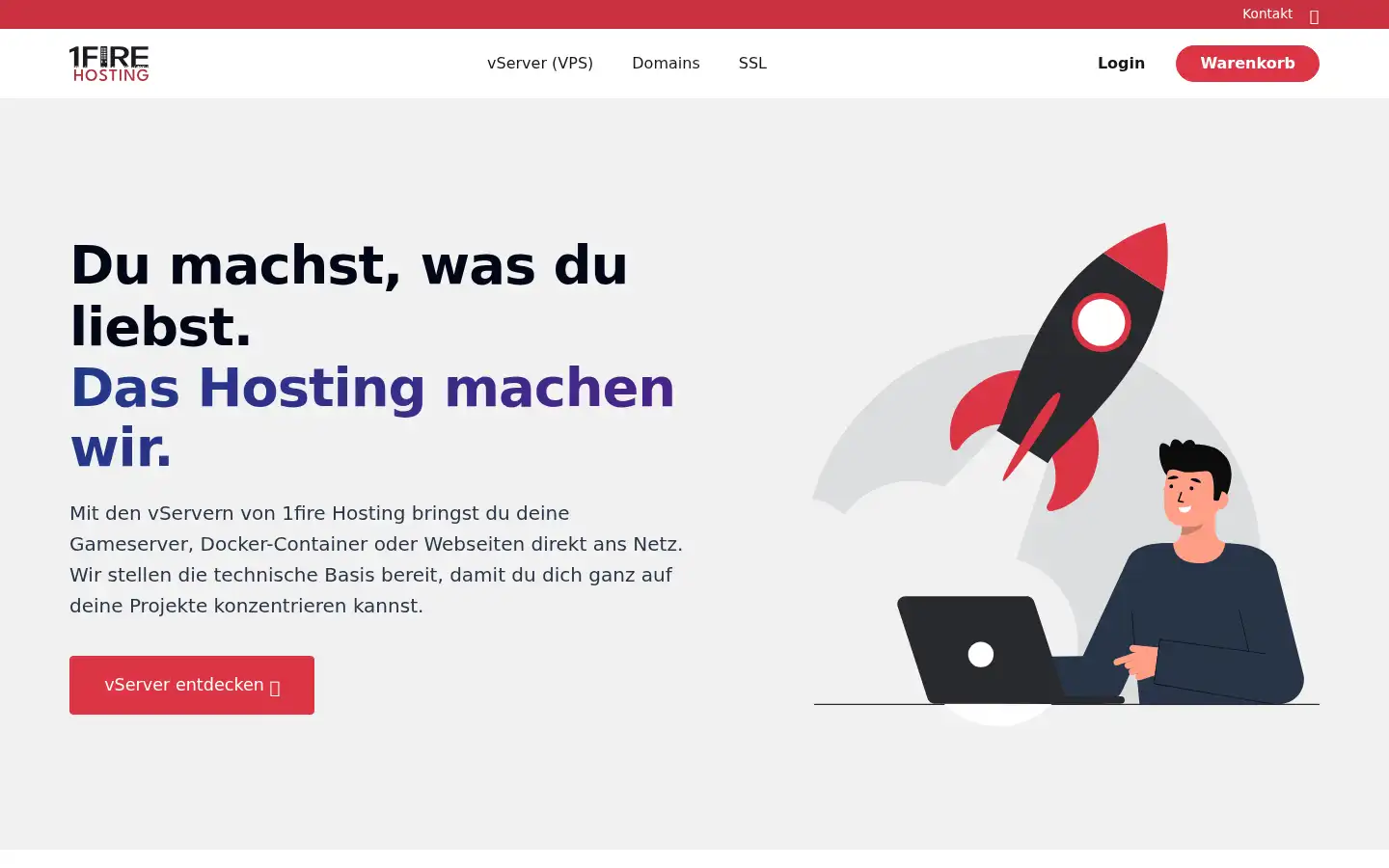Screenshot of 1fire.de