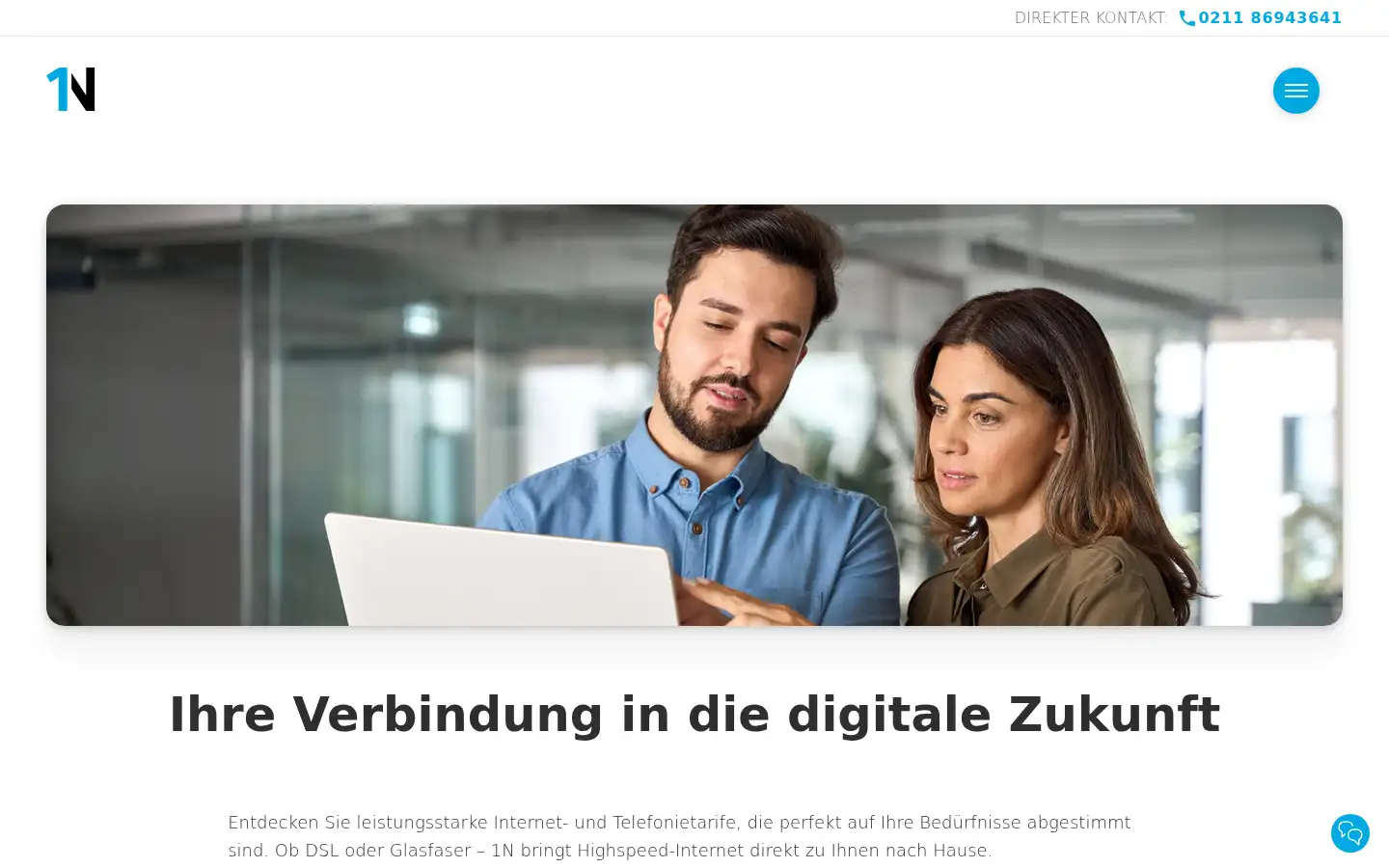 Screenshot of 1n.de