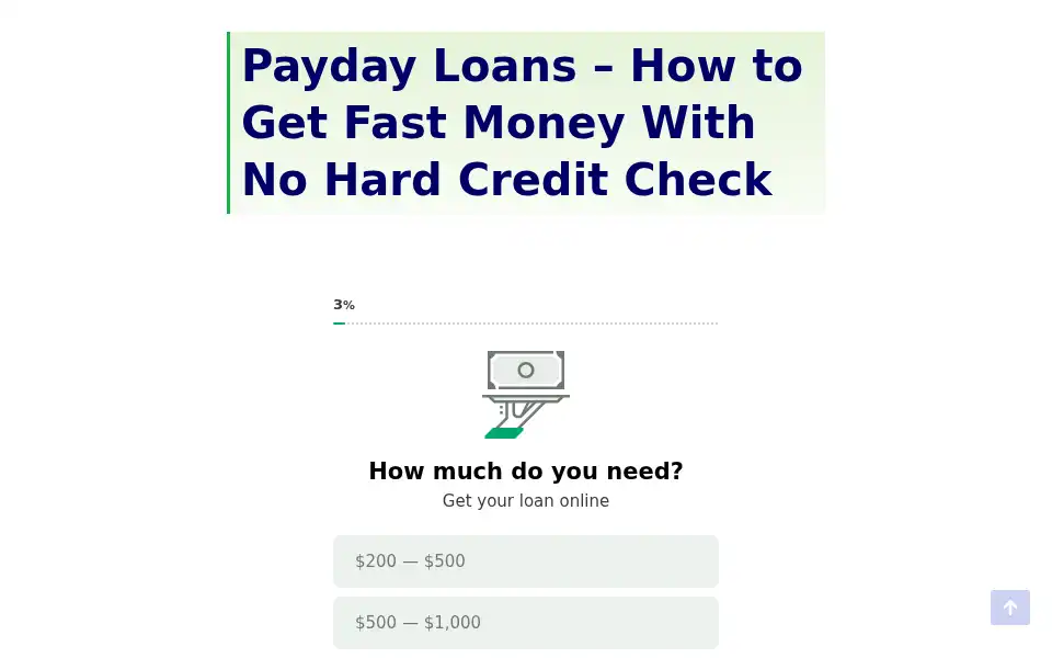 Screenshot of 1payday.loans