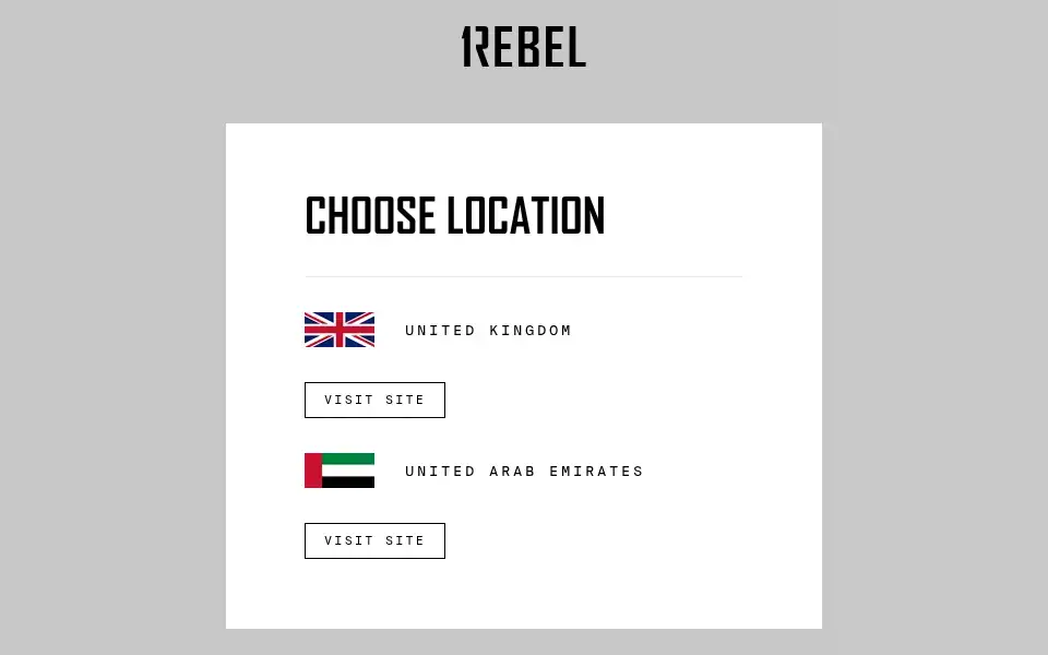 Screenshot of 1rebel.com