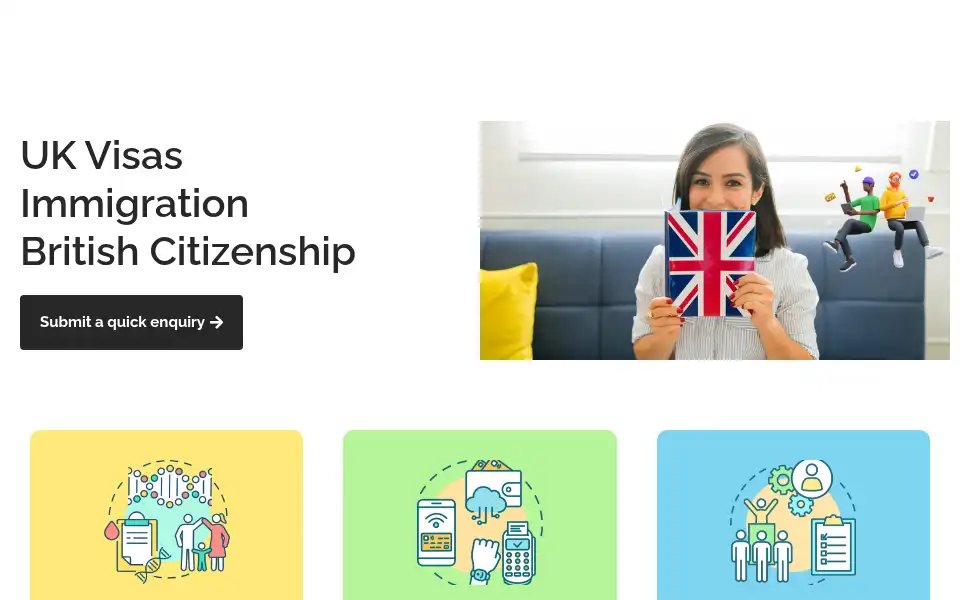 Screenshot of 1st4immigration.com