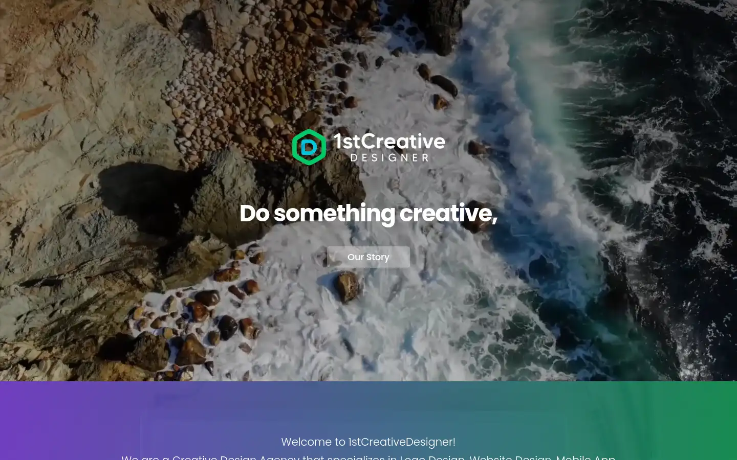 Screenshot of 1stcreativedesigner.com