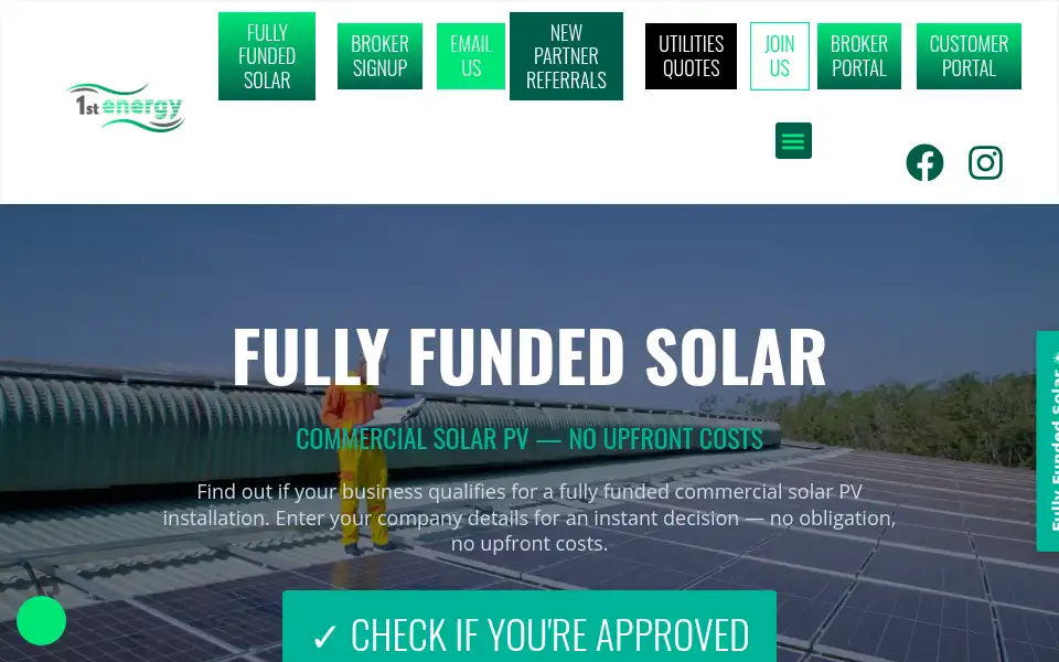 Screenshot of 1stenergy.co.uk
