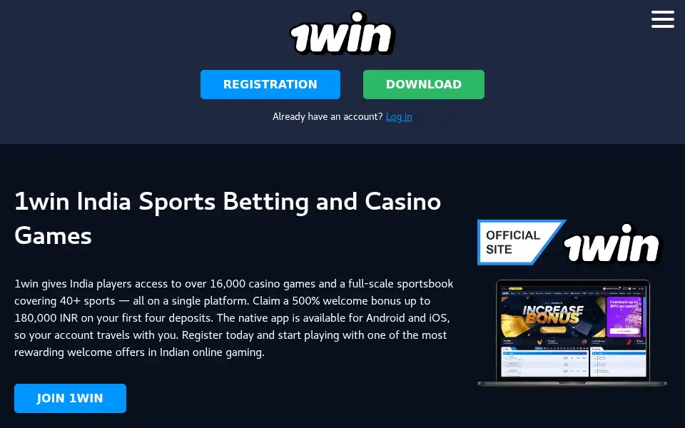 Screenshot of 1winbd.com