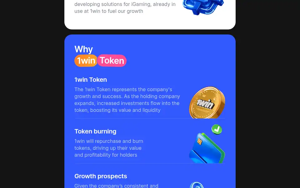 Screenshot of 1wintoken.com