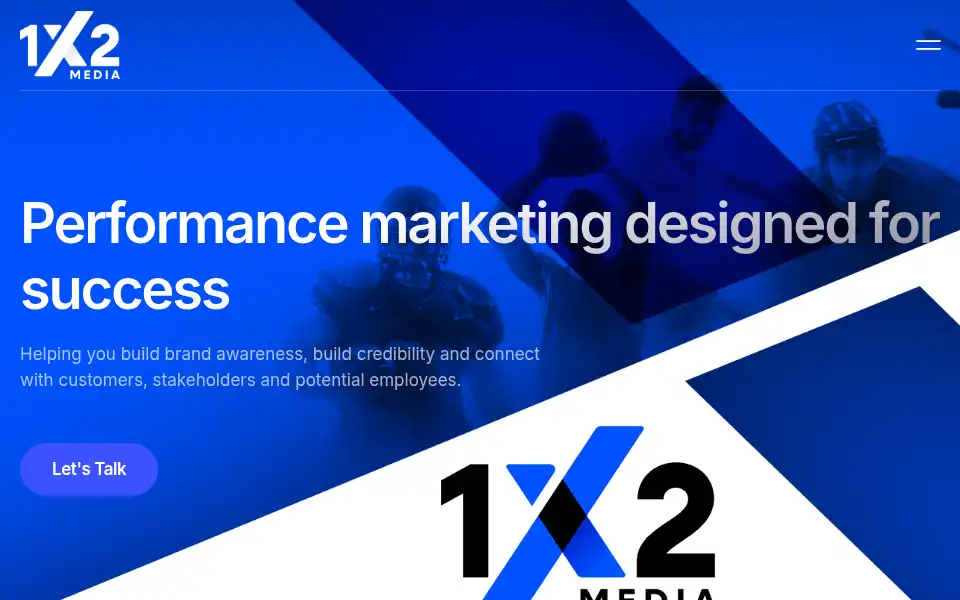 Screenshot of 1x2media.com