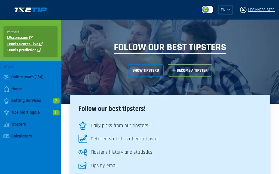 Screenshot of 1x2tip.com
