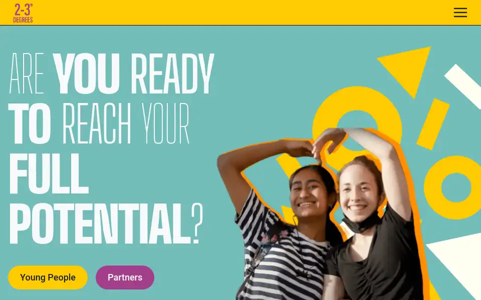 Screenshot of 2-3degrees.com